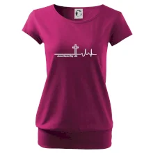 Jesus Saved My Life kríž ekg