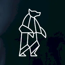 Geometria ľadový medveď stojaci