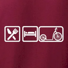 Eat sleep kolobežka veľké a malé koleso