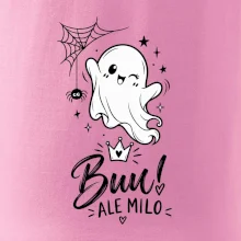 Buu ale milo - roztomilý duch čiernobiely