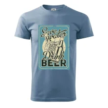 Save water drink beer poster