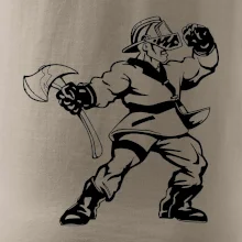 Hasič stojaci - nápis hasiči - Veľký nápis na chrbte