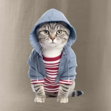 Mačka v pruhovanom triku