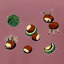 Gaštanové zvieratká - obdĺžnik