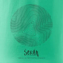 Šerák - vrstevnice v kruhu