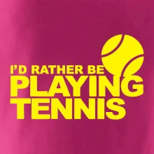 Playing tennis Playing tennis