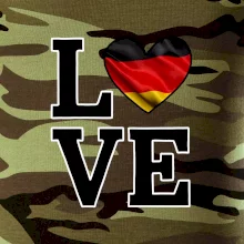 Love Nemecká vlajka Love Nemecká vlajka