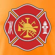 Fire department logo červené
