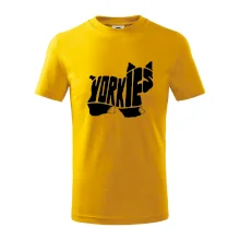 Yorkšírský teriér - Yorkie - Nápis v tele