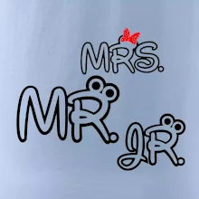 Mr, Mrs a Jr rodinná trička