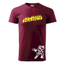 Hasič stojaci - nápis hasiči - Veľký nápis na chrbte