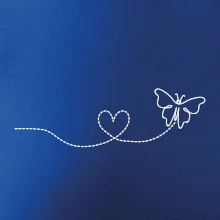 Dráha letu motýľa - srdce