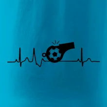 EKG futbal rozhodca a píšťalka