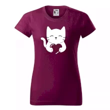 Mačka drží srdce Mačka drží srdce