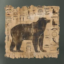 Egyptské hieroglyfy medveď