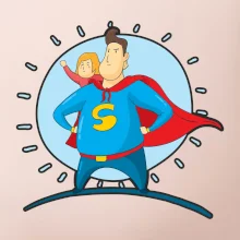 Táta superman - dievča Táta superman - dievča