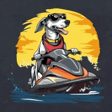 Chrt na vodnom skútri