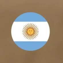 Argentína vlajka guľatá