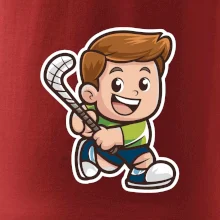 Ikona pozemný hokej chlapec