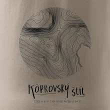 Kôprovský štít - vrstevnice v kruhu