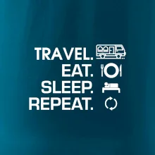 Eat sleep travel - Van