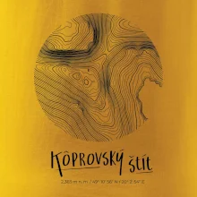 Kôprovský štít - vrstevnice v kruhu