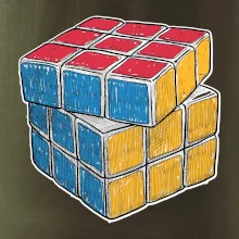 Rubikova kocka kreslená