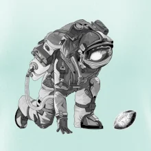 Americký futbal astronaut