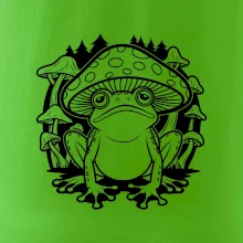 Goblincore čierna hubožaba