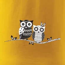 Dve sovy abstraktné