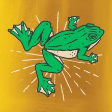 Žaba zelená kreslená