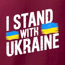 I stand with ukraine tlačiaci nápis