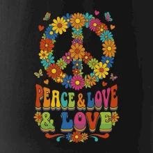 Peace and love - na výšku s květy
