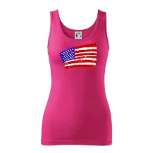 Americká vlajka ohnutá