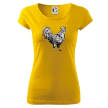 Kohút kreslený čiernobiely