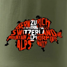 Mapy - názvy miest - Švajčiarsko
