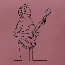 Gitarista jedným ťahom