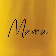 Nápis písací na prsiach - mama