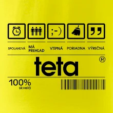 Čiarový kód - teta