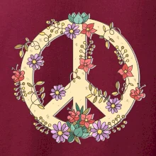 Peace symbol pieskový
