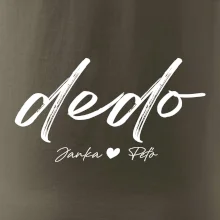 Dedo - tričko menami detí písacie písmo