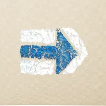 Párová turistická značka modrá