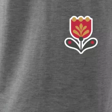 Folklór na prsníku tulipán