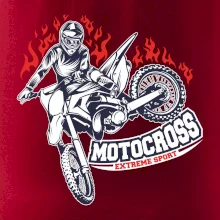 Motocross extreme sport fire