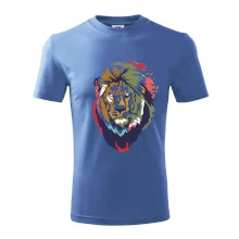 Hlava leva kreslená jednoduchá