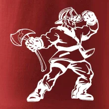 Hasič stojaci - nápis hasiči - Veľký nápis na chrbte