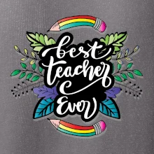 Farebné ceruzky best teacher ever