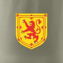 Škótsky lev na hrudi