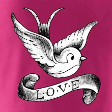 Love holubica - kreslená