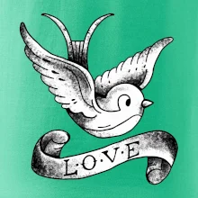 Love holubica - kreslená